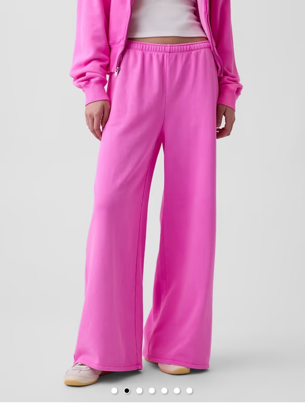GAP Wide Leg Hot Pink Sweatpants